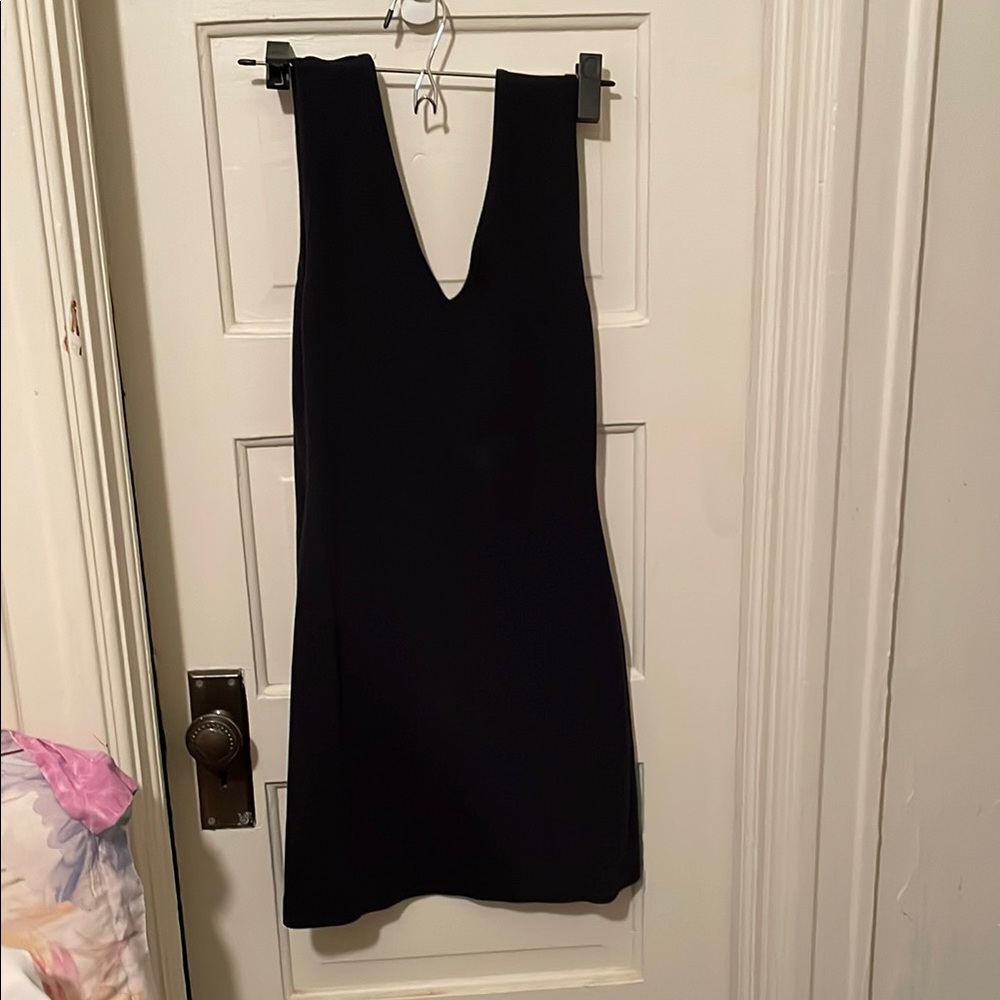 Moda International Black Dress V-neck Sleeveless